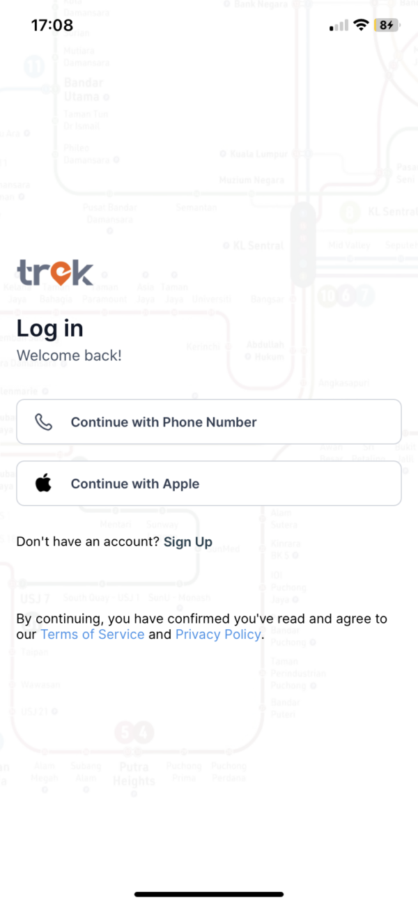 trek account login